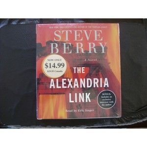 The Alexandria Link  a novel By Steve Berry Audiobook  5 CD's